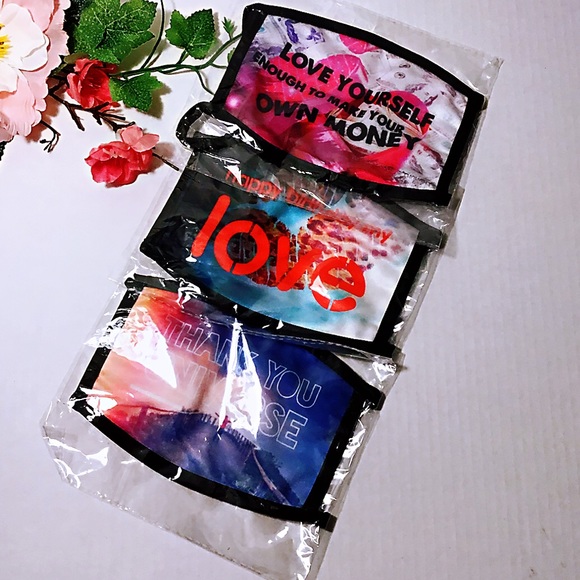 Affirmation mask/washable 3 pcs. Set - Picture 1 of 5